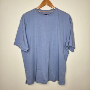 Left Coast Tee Mens XXL Blue 100% Pima Cotton Short Sleeve Crewneck T-Shirt